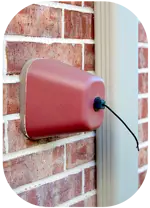 insulated cover on an outdoor spigot