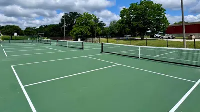 Neal Park improved tennis courts