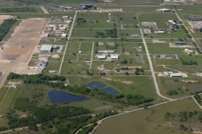 aerial view over the RELLIS campus