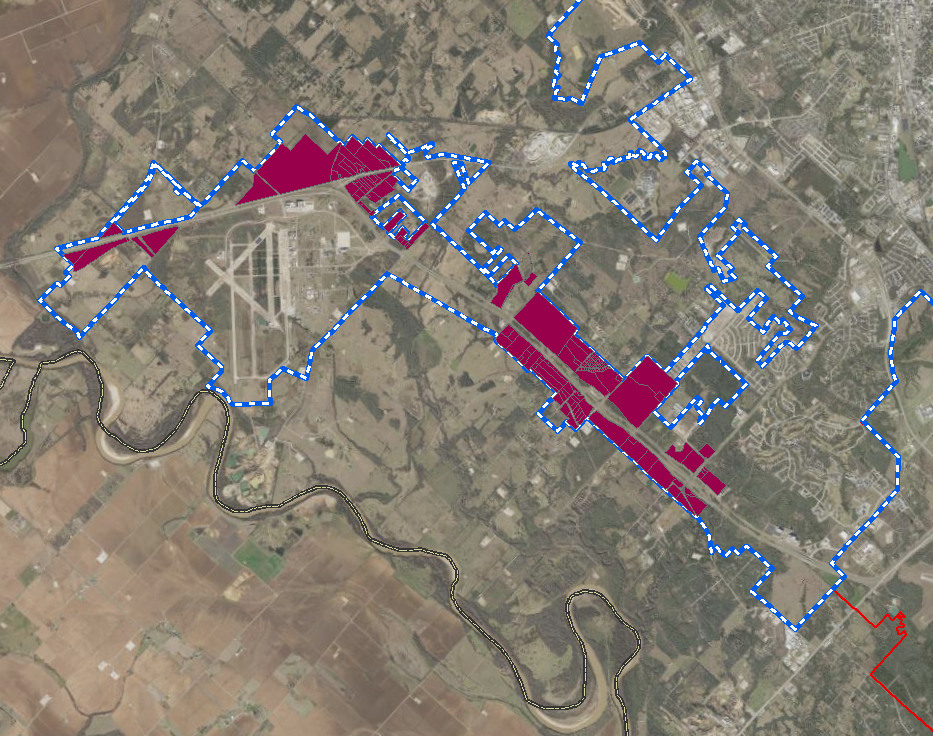 innovation corridor: RS zoning map