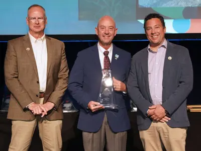 Gary Miller receives James D Donovan award from APPA.