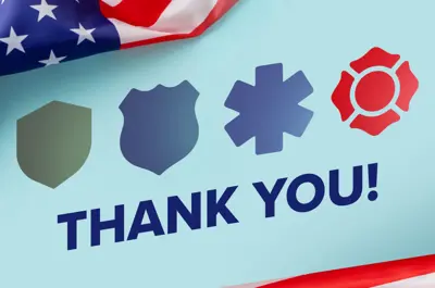 Thank you, first responders and frontline workers!