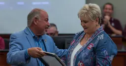 Bryan City Council bestowed Mary Lynne Stratta with the honorary title of City Secretary Emeritus.