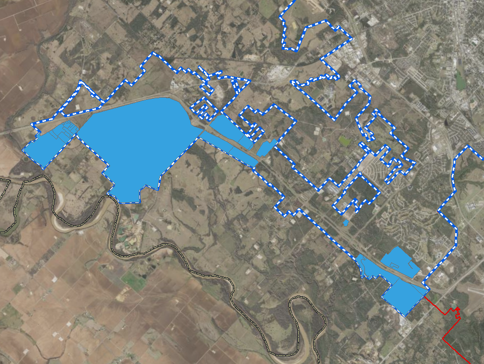 innovation corridor: RD zoning map