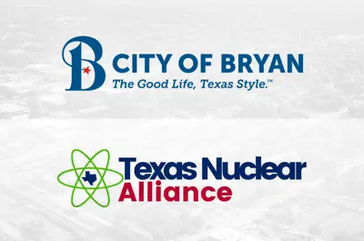 City of Bryan and Texas Nuclear Alliance logos