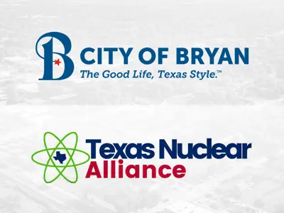 City of Bryan and Texas Nuclear Alliance logos