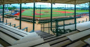 View of Travis Major Field from the top of the stands