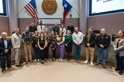 Development Services recognized for Planning Excellence Award at Jan. 13 City Council meeting.