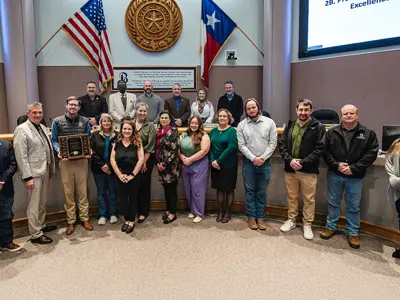 Development Services recognized for Planning Excellence Award at Jan. 13 City Council meeting.