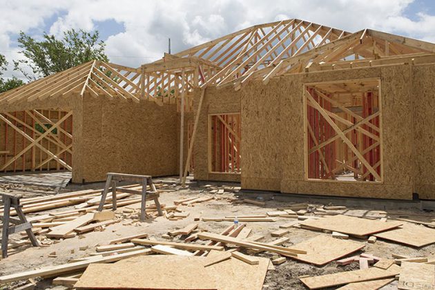 photo of a home being constructed