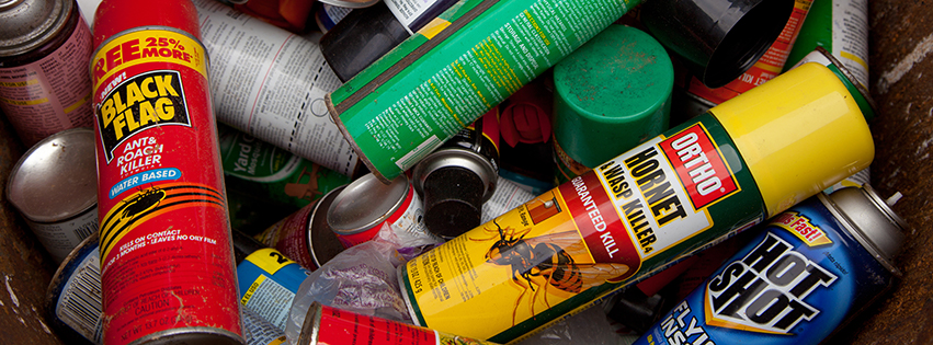 household hazardous waste event - pesticide cans