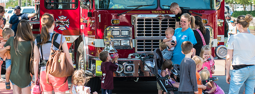 big rigs and hometown heroes at Mounce Library