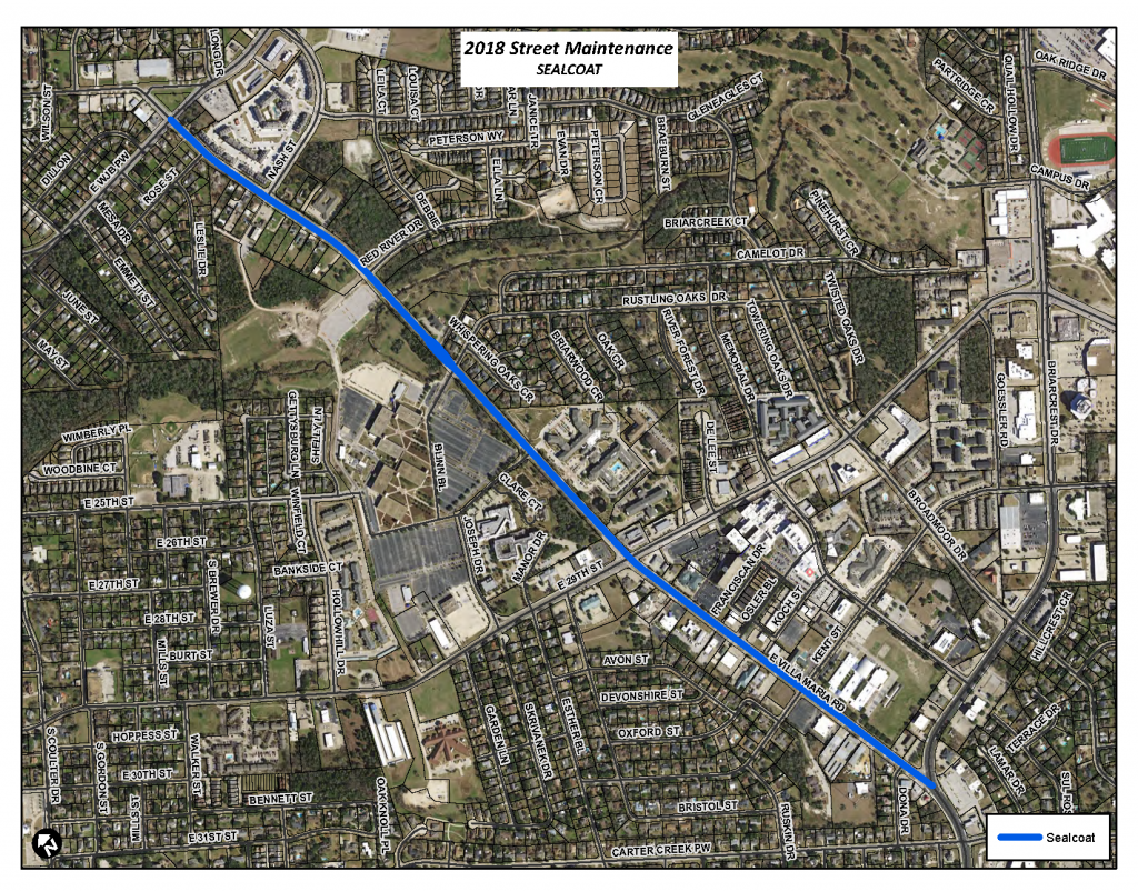 Villa Maria Roadway Repair Map