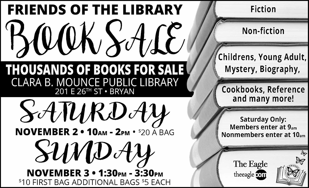 Friends of the Library Book Sale Flyer