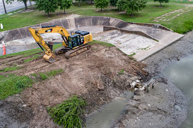 Fish relocation at Midtown Park complete