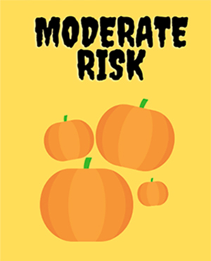 Moderate risk for Halloween activities