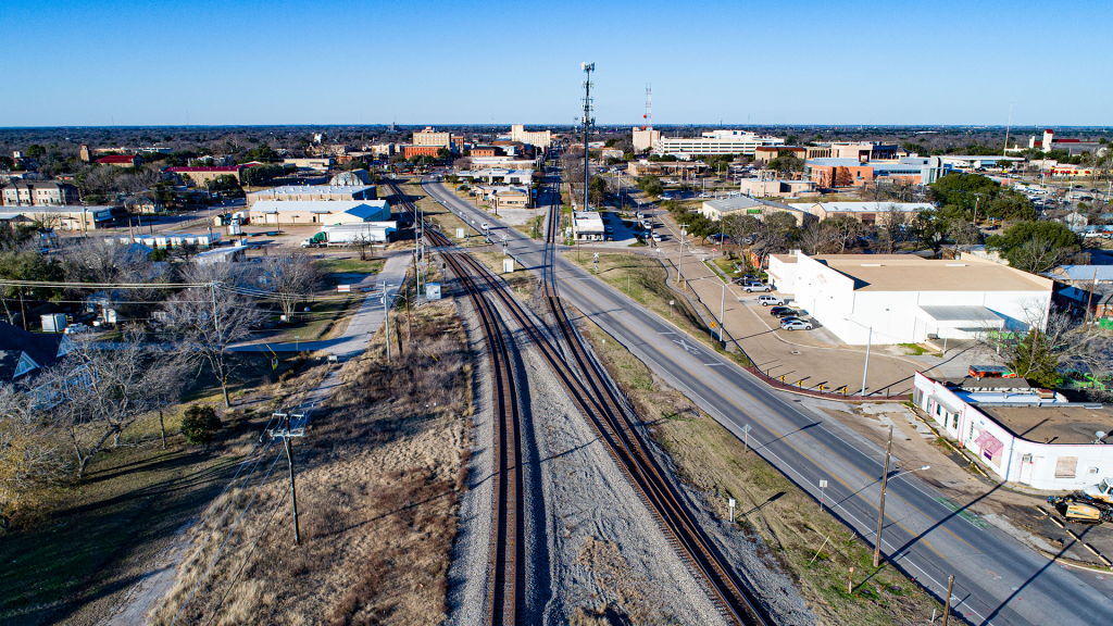 downtown quiet zone - railroad tracks