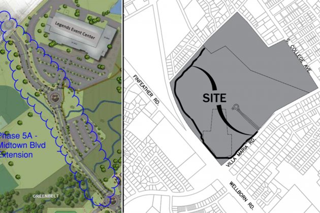 midtown park construction map 1