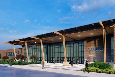 Renderings of the Legends Event Center.