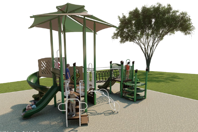 Rendering of proposed playground