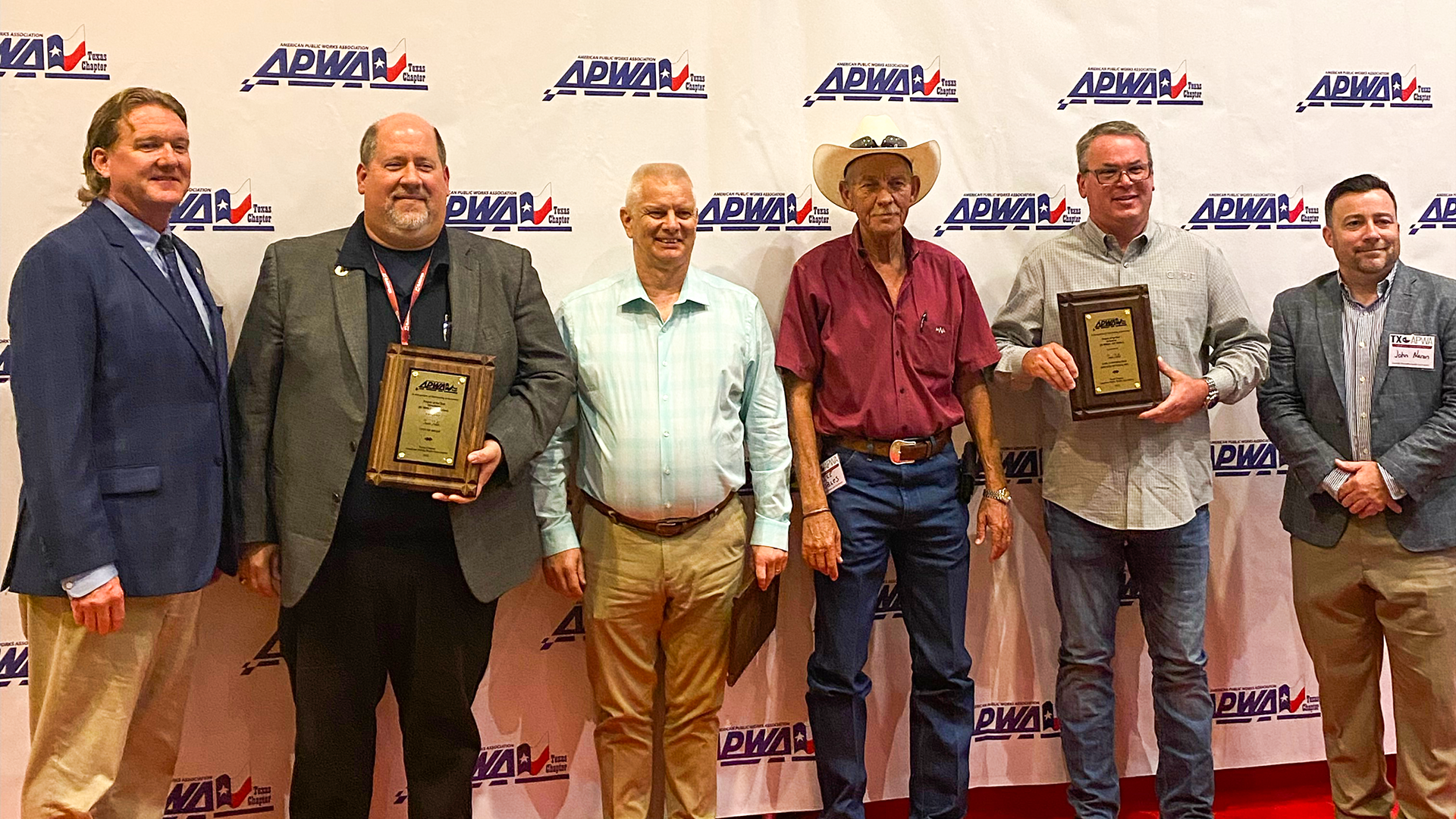 Photo of the winners of the APWA award.