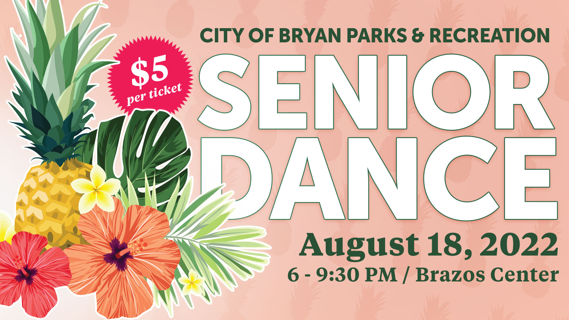 Graphic announcing the Senior Dance