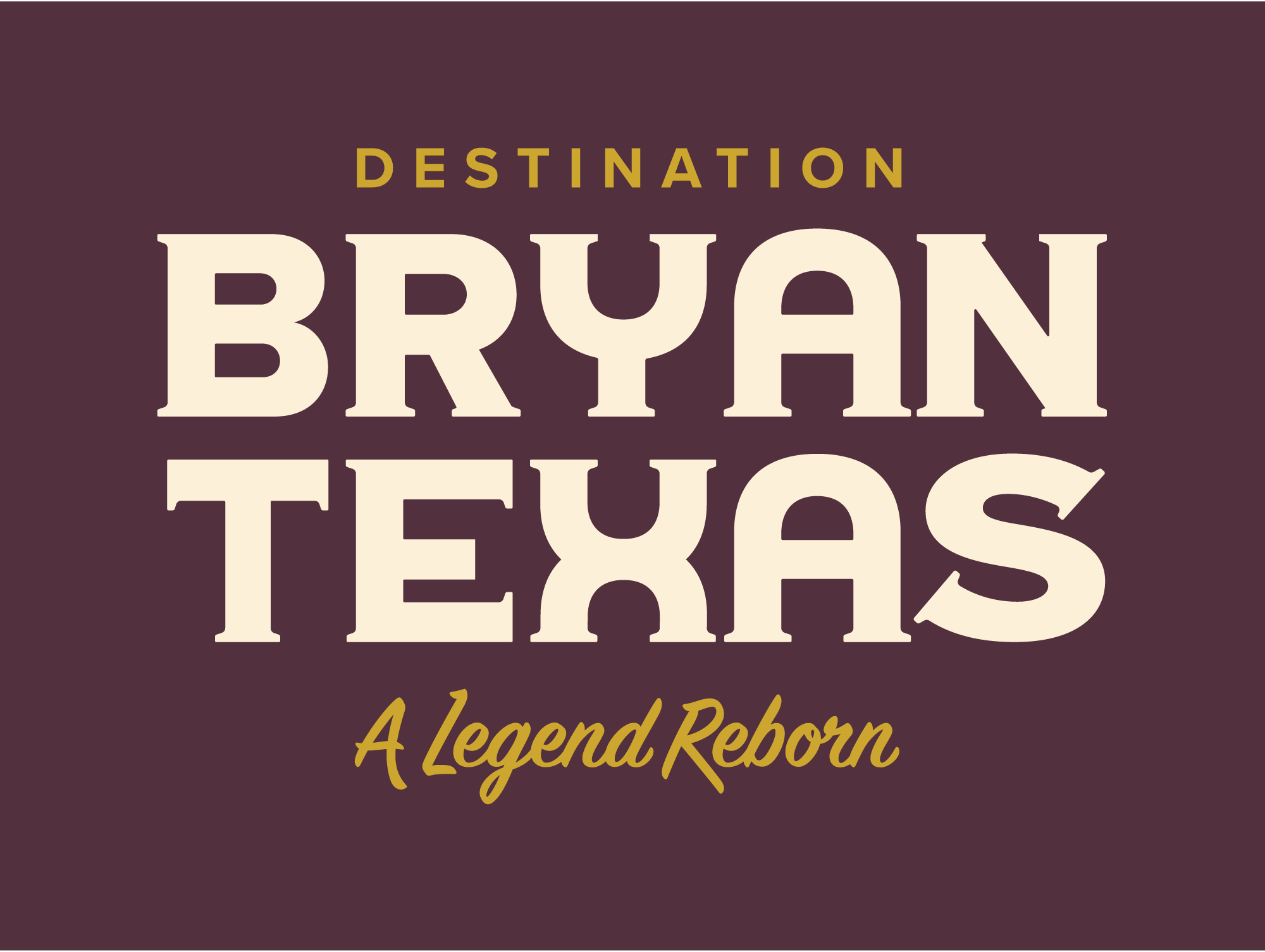 Destination Bryan logo maroon