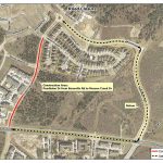 Map showing the part of Pendleton Drive will be closed from Jan. 30 – March 10.