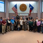 Planning and Development Services staff members honored at Bryan City Council meeting.