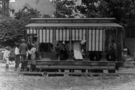 Bryan-College Interurban railway in early 1900s.