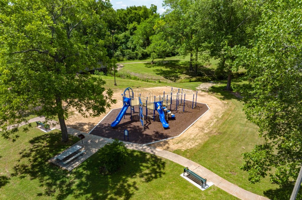 New Castle Heights playground drone photo.