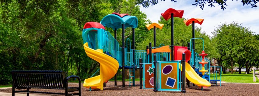 Photo of the new Shirewood playground.