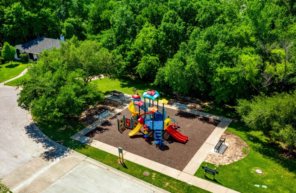 New Shirewood Playground drone photo.