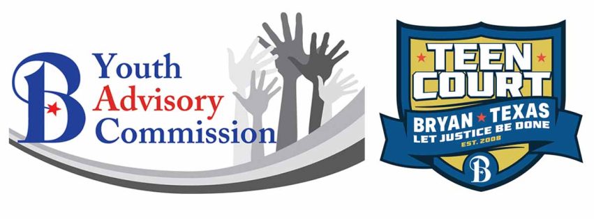 City of Bryan Youth Advisory Commission and Teen Court logos