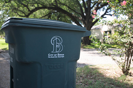 residential trash can