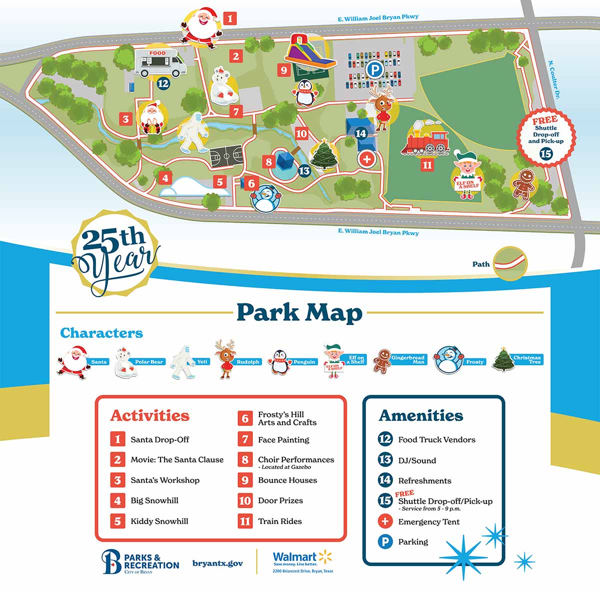 Holliday Magic Park map