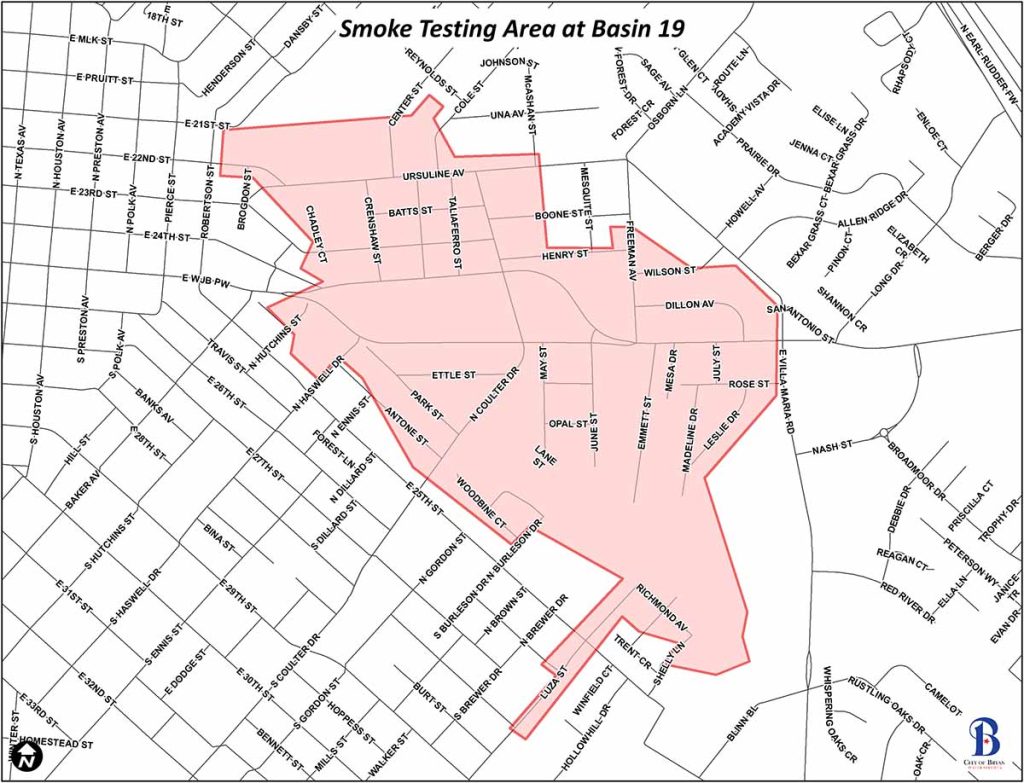 smoke testing map for Basin 19