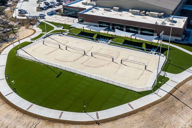 Outdoor Sand Volleyball Courts at Legends Event Center.