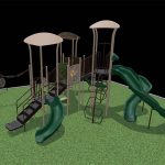 rendering of new Bonham Park playground equipment