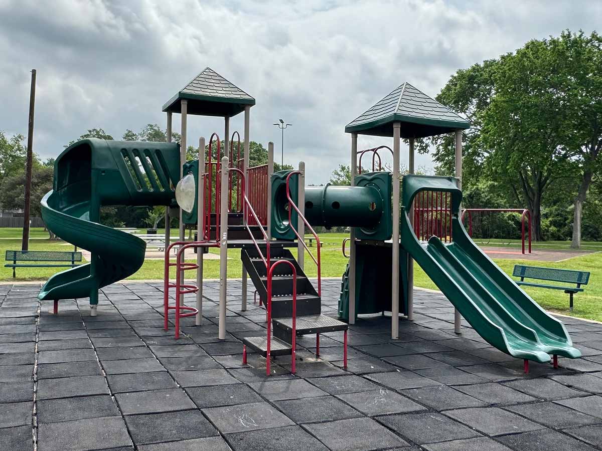 existing Tanglewood Park playground equipment.