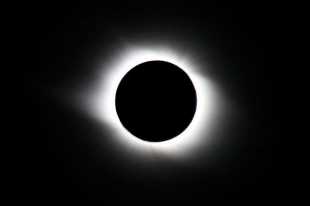 A total eclipse of the sun.
