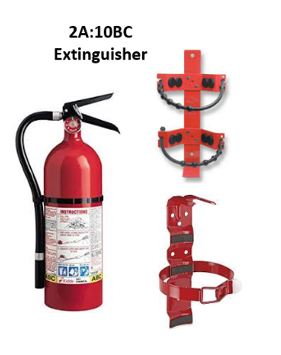 2A:10B:C fire extinguisher