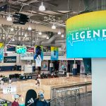Legends Event Center courts during a major basketball event