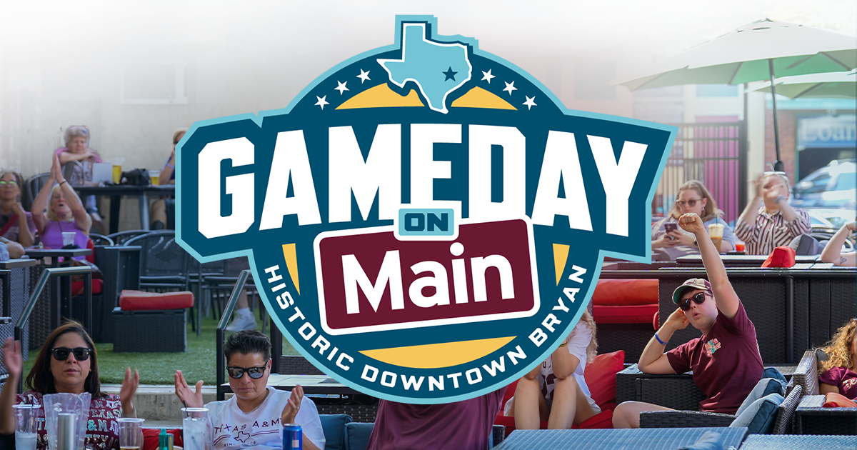 sports fans celebrating while watching the game at Gameday on Main