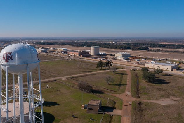 Aerial view of the Texas A&M RELLIS campus